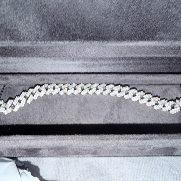 MOISSANIT  925 SILVER Monaco 8.5in bracelet 7.00CTW  $2500.00 - Picture 6 of 7